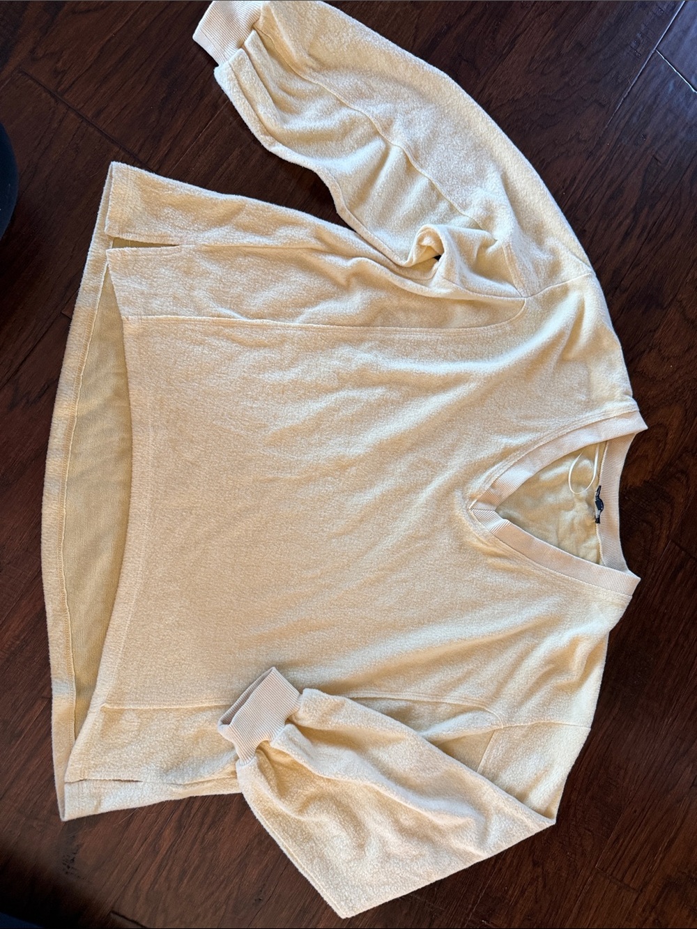 Papermoon Light Cream V-Neck Pullover Sweater